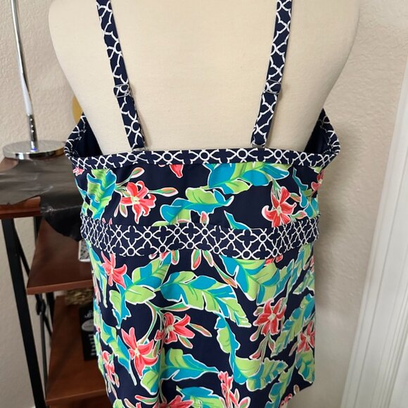 Lands' End Multicolor Floral Tankini - Picture 3 of 6